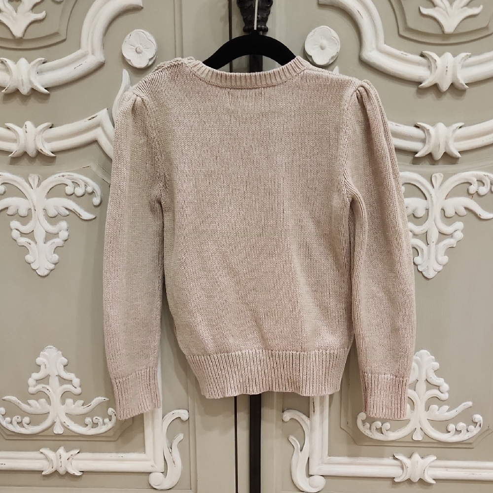 Polo by Ralph Lauren Girls Cream Knit Bear Sweater Size 6 - Picture 3 of 3